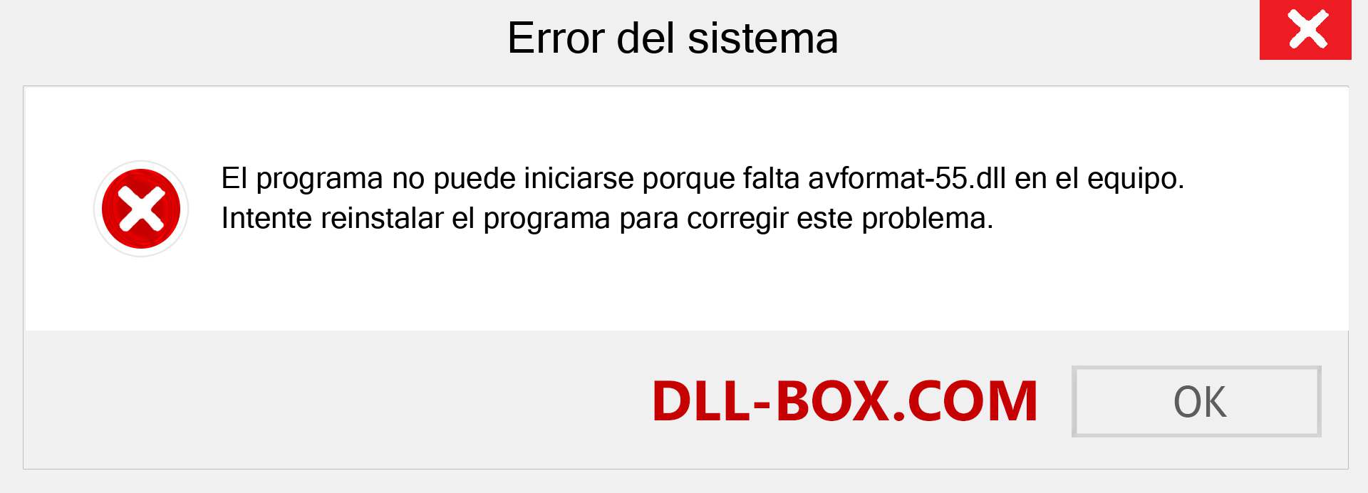 ¿Falta el archivo avformat-55.dll ?. Descargar para Windows 7, 8, 10 - Corregir avformat-55 dll Missing Error en Windows, fotos, imágenes